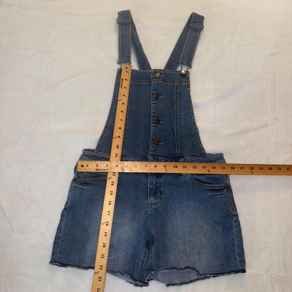 Tinseltown Women's Blue Short Overalls - Picture 5 of 8
